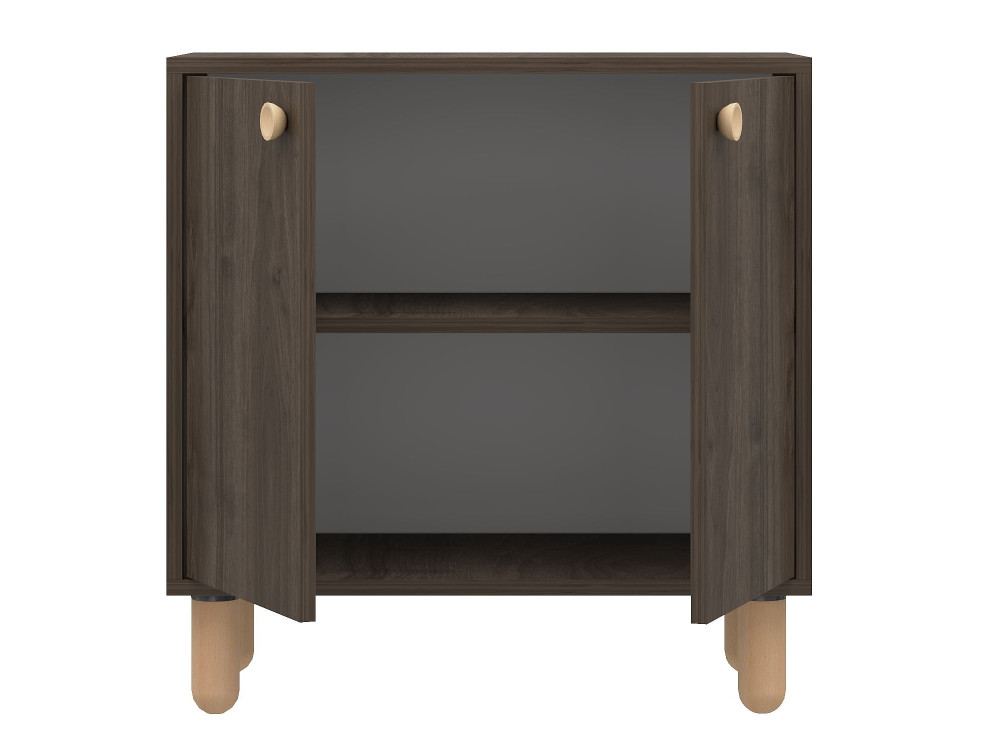 Credenza in legno "Lina" - 72 x 36 x 73 cm - Marrone