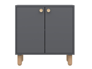 Credenza in legno "Lina" - 72 x 36 x 73 cm - Grigio antracite
