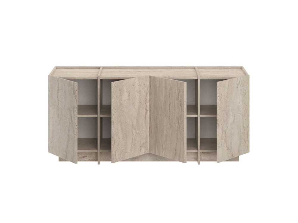 Credenza in legno "Dorma" - 180 x 45 x 80 cm - Travertino