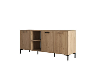 Credenza in legno "Aurora" - 180 x 45 x 80 cm - Marrone