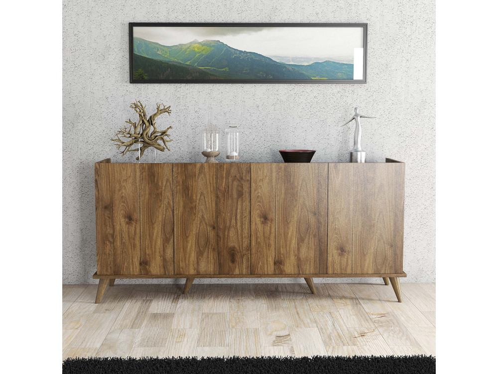 Credenza in legno "Elegante" - 180 x 45 x 80 cm - Marrone