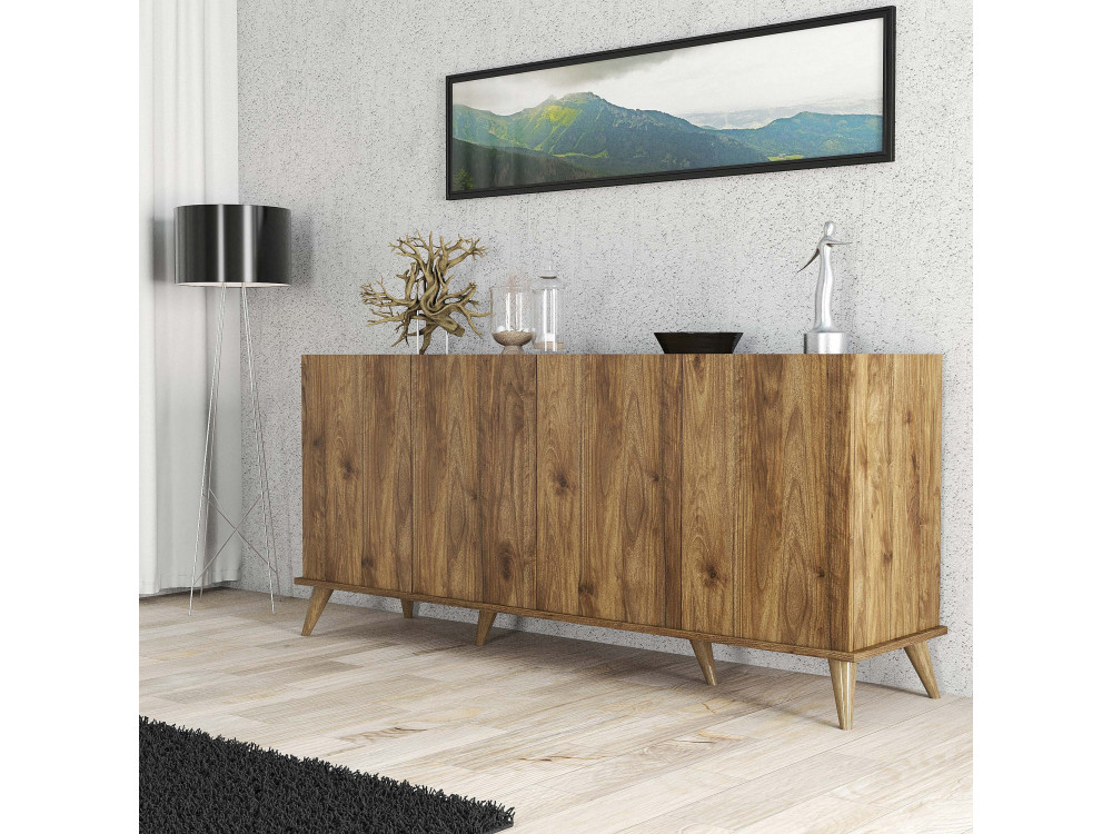Credenza in legno "Elegante" - 180 x 45 x 80 cm - Marrone