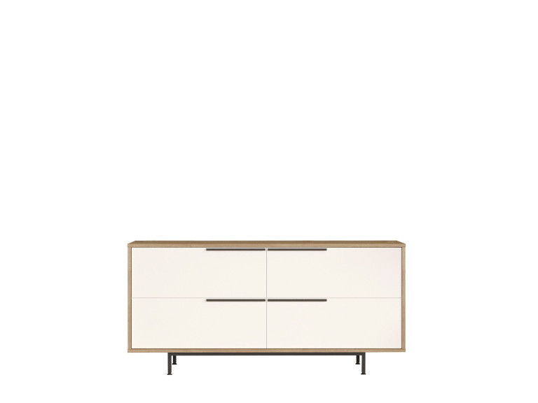 Credenza in legno "ON3-SW" - 160 x 44 x 74 cm - Bianco