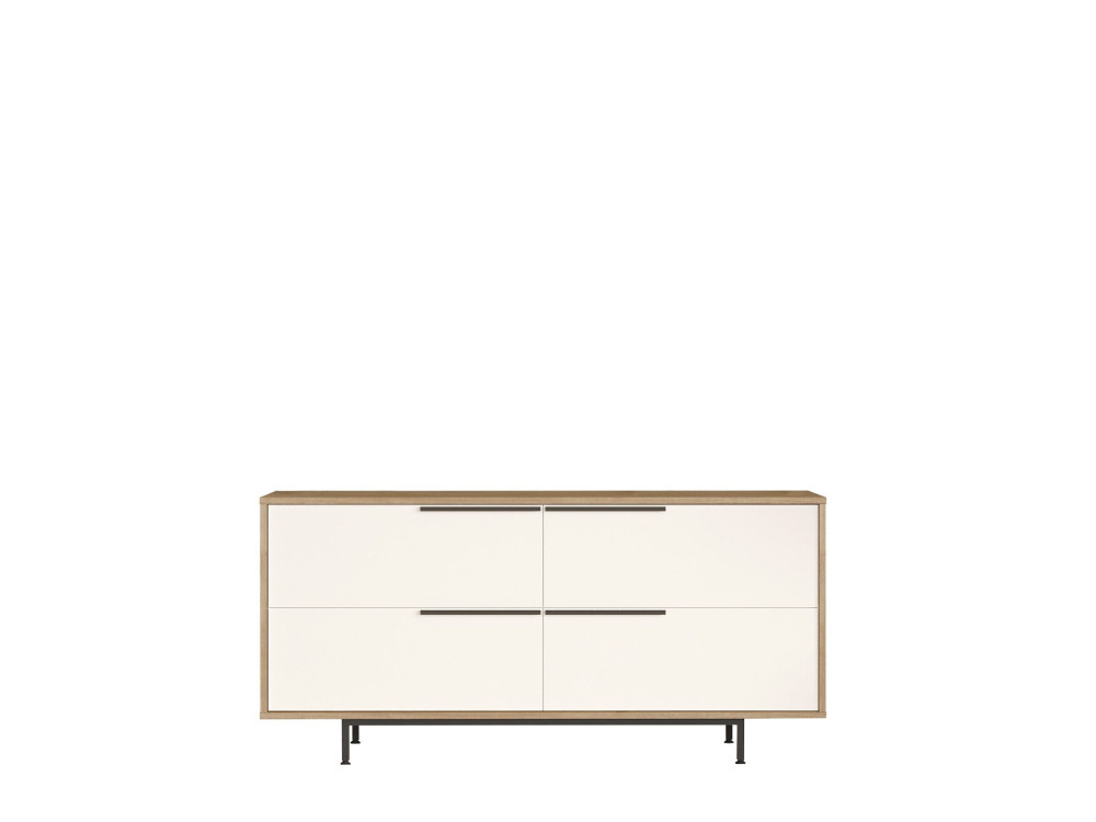Credenza in legno "ON3-SW" - 160 x 44 x 74 cm - Bianco