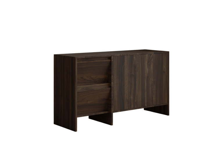 Credenza in legno "Laris 130" - 130 x 44 x 82 cm - Marrone