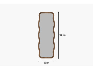 Specchio in legno "Aror" - 50 x 160 cm - Marrone