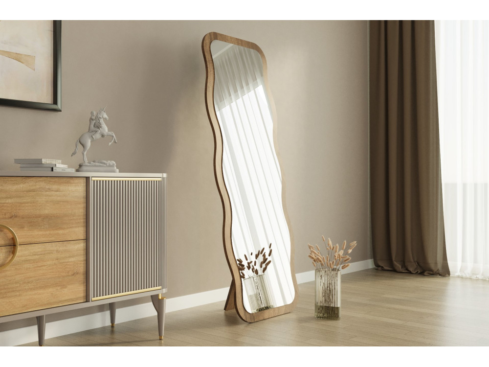 Specchio in legno "Aror" - 50 x 160 cm - Marrone