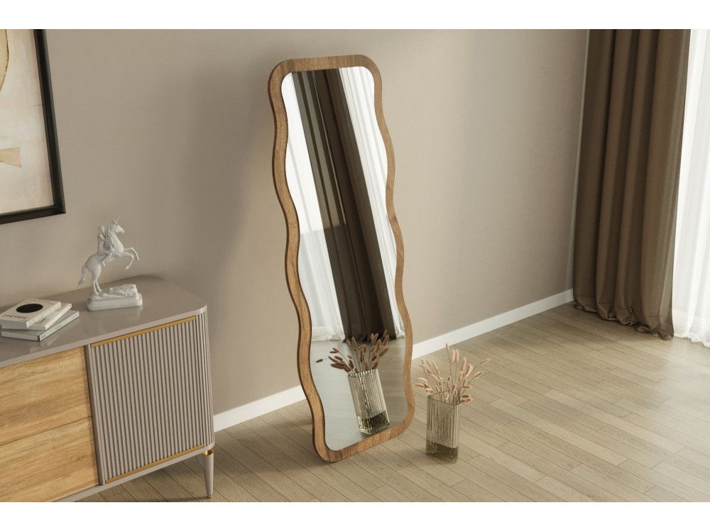 Specchio in legno "Aror" - 50 x 160 cm - Marrone