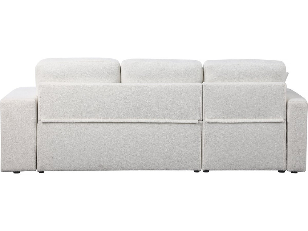 Divano angolare trasformabile/reversibile "Axel" - 3 posti - Bianco