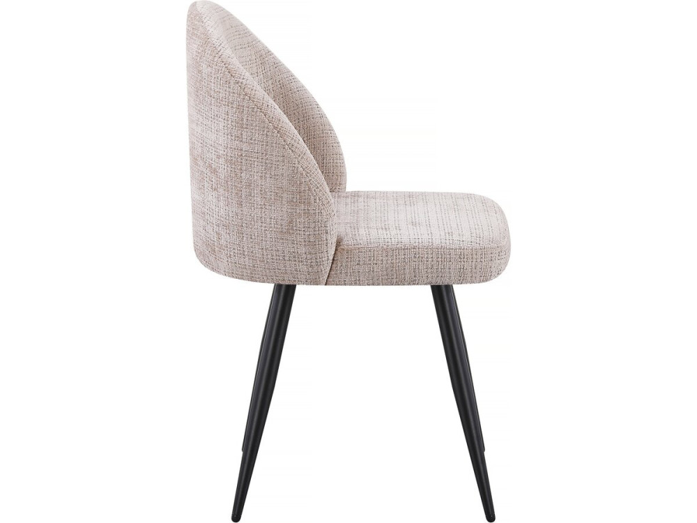 Set di 2 sedie in tessuto "Samuel" - 53 x 51 x 82 cm - Beige