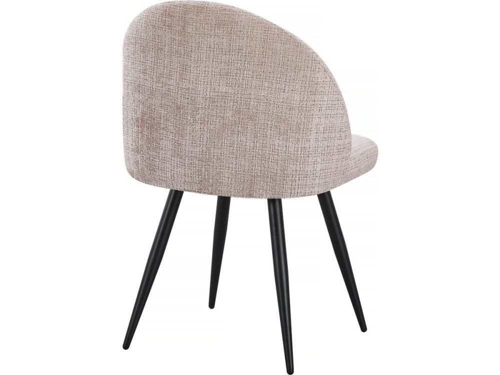 Set di 2 sedie in tessuto "Samuel" - 53 x 51 x 82 cm - Beige