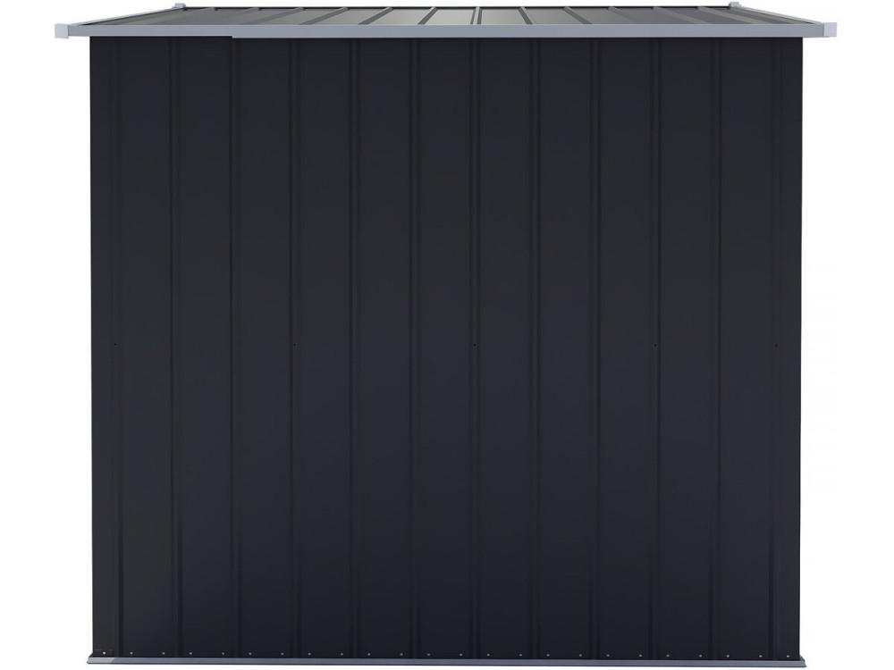 Casetta da giardino in metallo "Boston" con porta scorrevole - 6,54 m² - Grigio