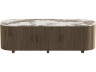 Mobile TV con ripiano in ceramica Pandora “Azya” - 160 x 45 x 45 cm - Marrone