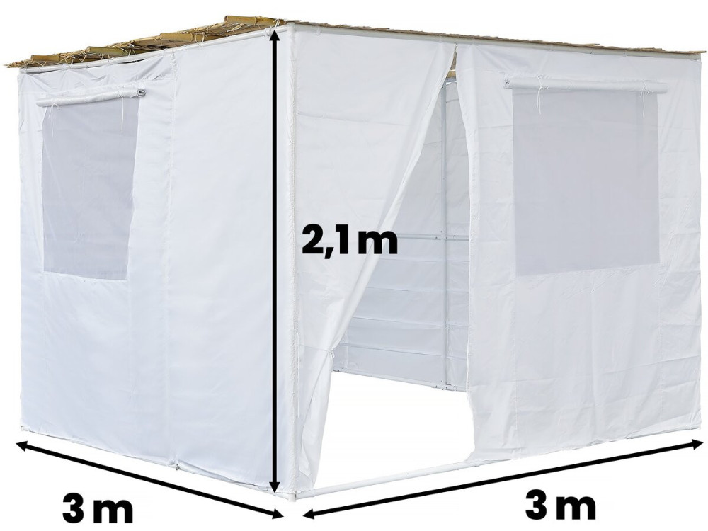 Kit per la sukkah “Nina”, regolabile da 1x1 m a 3x3 m – Skhah non incluso