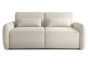 Divano letto trasformabile “Aurelie” - Materasso da 18 cm - Larghezza letto 140 cm - 3 posti - Beige