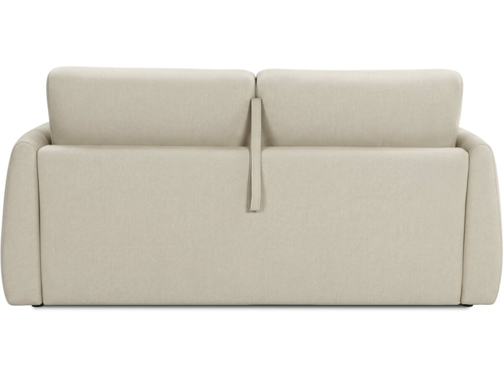 Canapé lit convertible express "Aurelie" - Matelas 18 cm - Couchage 140 cm - 3 places - Beige