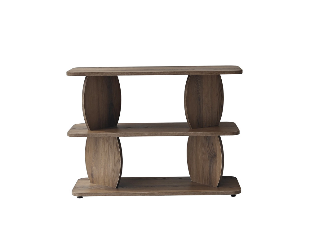 Tavolino in legno "Armonia" - 90 x 30 x 70 cm - Marrone
