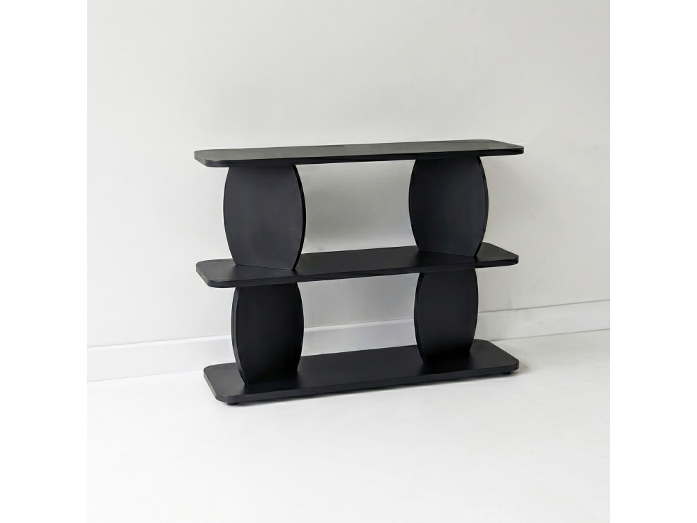 Tavolino in legno "Armonia" - 90 x 30 x 70 cm - Nero