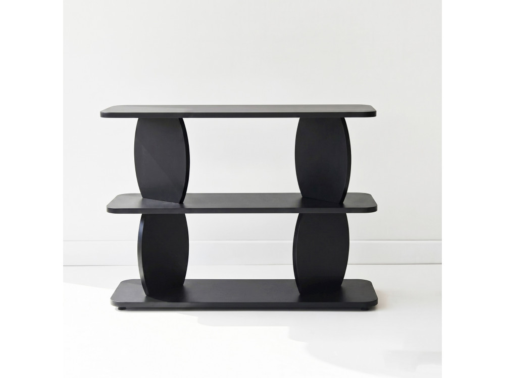 Tavolino in legno "Armonia" - 90 x 30 x 70 cm - Nero