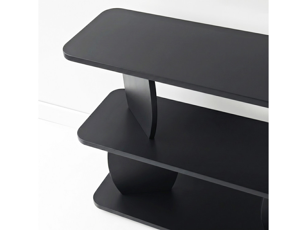 Tavolino in legno "Armonia" - 90 x 30 x 70 cm - Nero