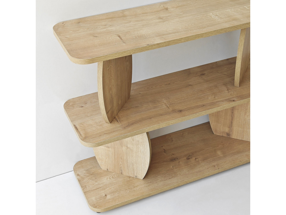 Tavolino in legno “Armonia” - 90 x 30 x 70 cm - Rovere Saphir