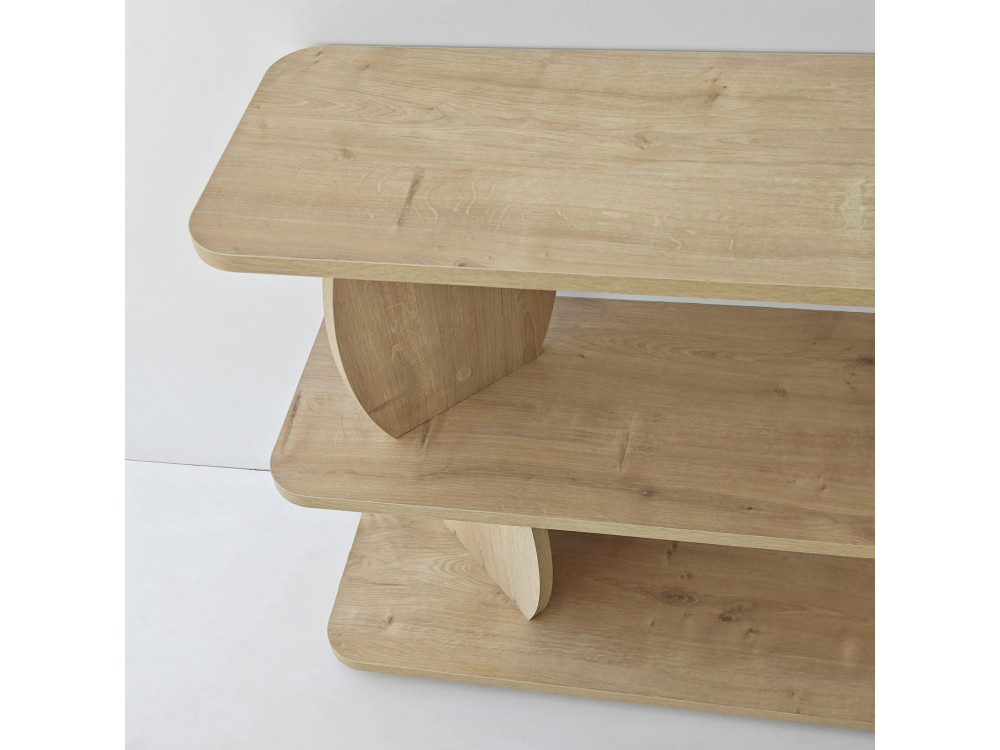 Tavolino in legno “Armonia” - 90 x 30 x 70 cm - Rovere Saphir