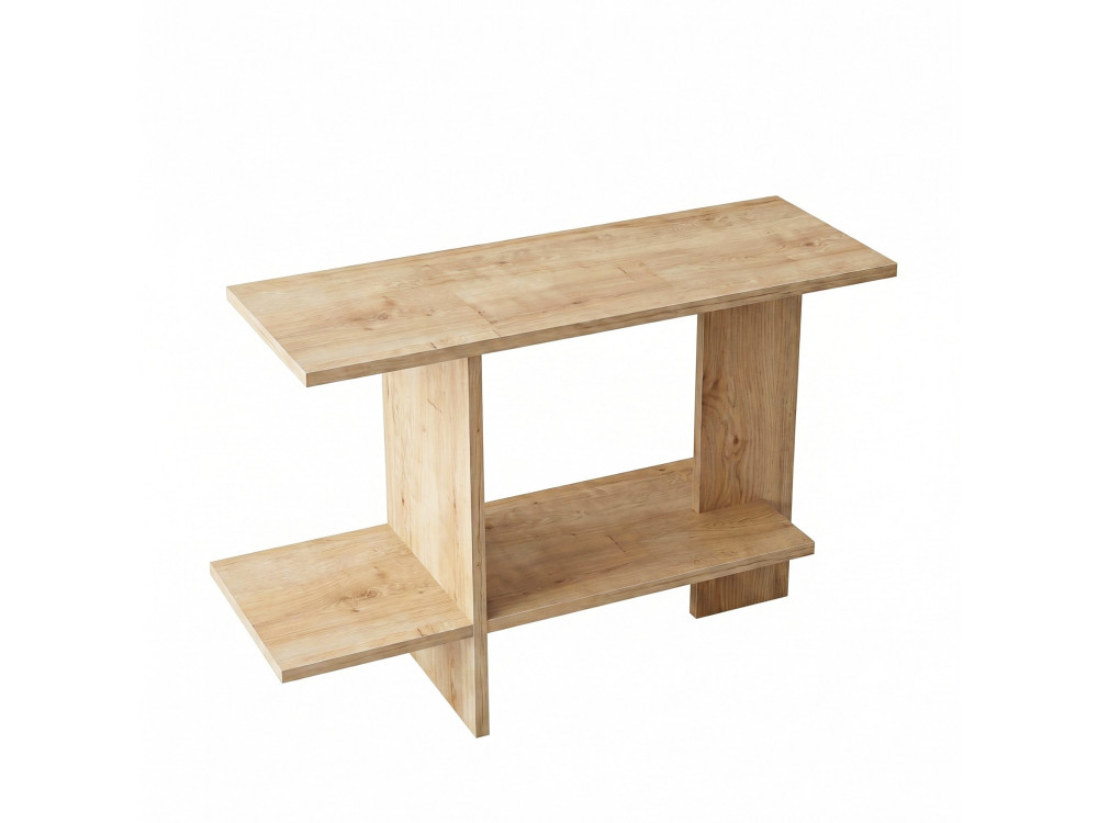 Tavolino in legno "Essenziale" - 80 x 30 x 55 cm - Rovere Saphir