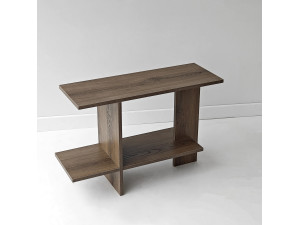 Tavolino in legno "Essenziale" - 80 x 30 x 55 cm - Marrone