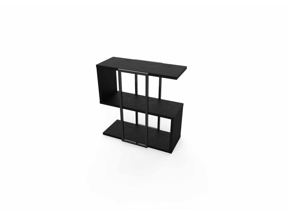 Tavolino in legno "HOMIA" - 56 x 25 x 56 cm - Nero