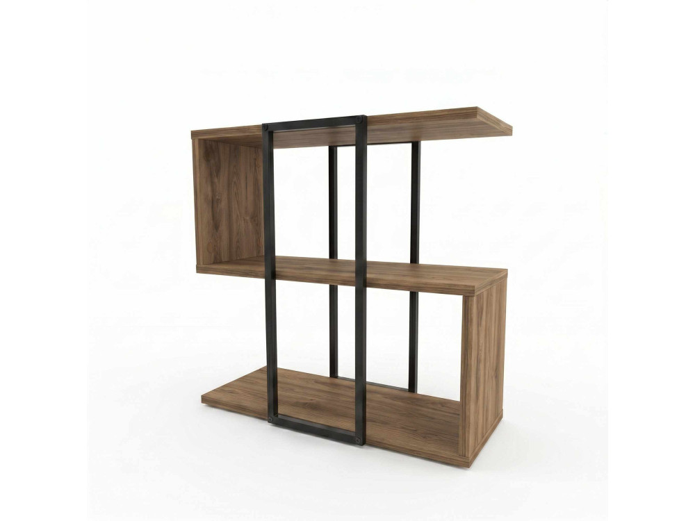 Tavolino in legno "HOMIA" - 56 x 25 x 56 cm - Oud scuro