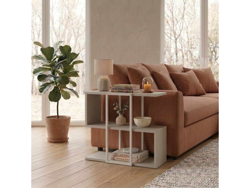 Tavolino in legno “HOMIA” - 56 x 25 x 56 cm - Gres