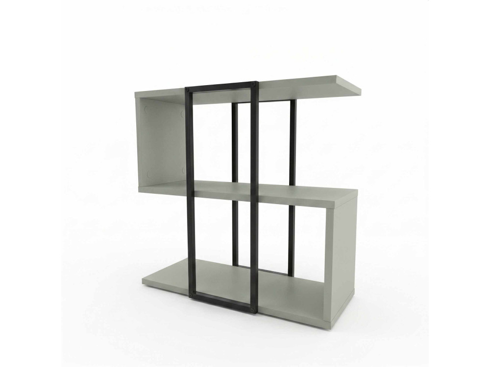 Tavolino in legno "HOMIA" - 56 x 25 x 56 cm - Verde cenere