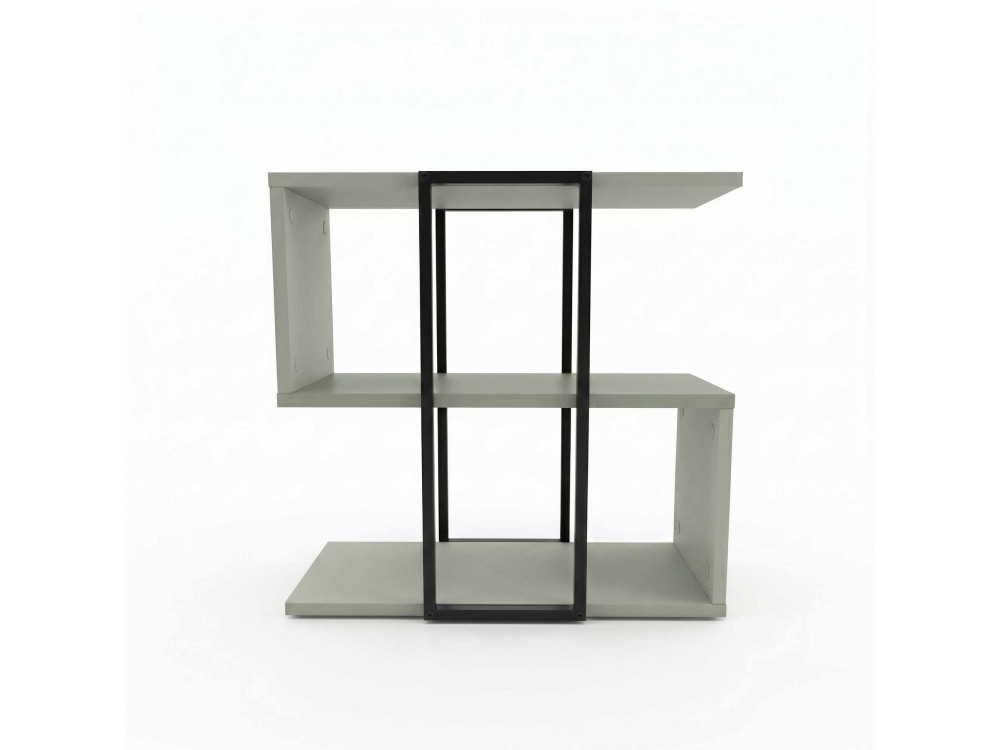 Tavolino in legno "HOMIA" - 56 x 25 x 56 cm - Verde cenere