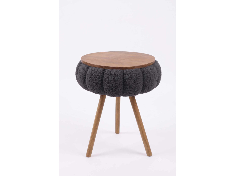 Tavolino in legno "Papatya Zgn" - 33 x 45 cm - Antracite