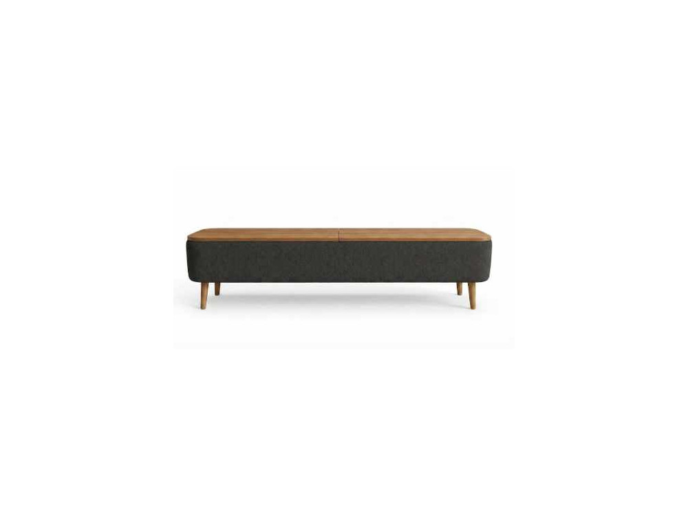 Mobile TV in legno "Sarven" - 120 x 30 x 45 cm - Antracite