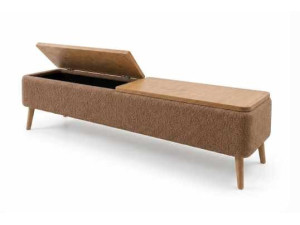 Mobile TV in legno "Sarven" - 120 x 30 x 45 cm - Marrone