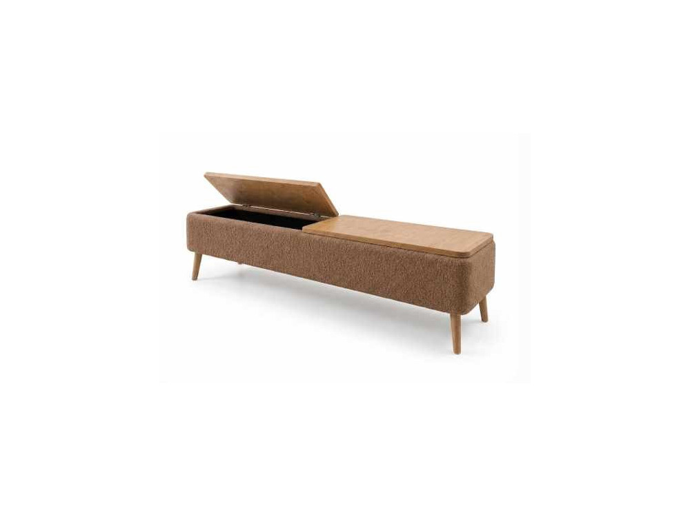Mobile TV in legno "Sarven" - 120 x 30 x 45 cm - Marrone