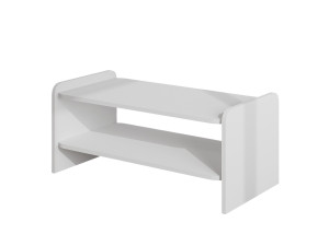 Tavolino in legno "Amon" - 90 x 45 x 40 cm - Bianco