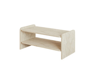 Tavolino in legno "Amon" - 89,8 x 39,8 x 44,8 cm - Travertino