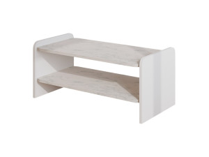 Tavolino in legno "Amon" - 90 x 45 x 40 cm - Bianco