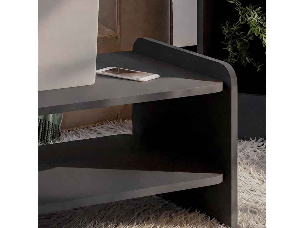 Tavolino in legno "Amon" - 89,8 x 39,8 x 44,8 cm - Antracite