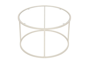 Tavolino in legno "Beige-Trs-80-Nrd-Srk" - 80 x 80 x 43 cm - Beige