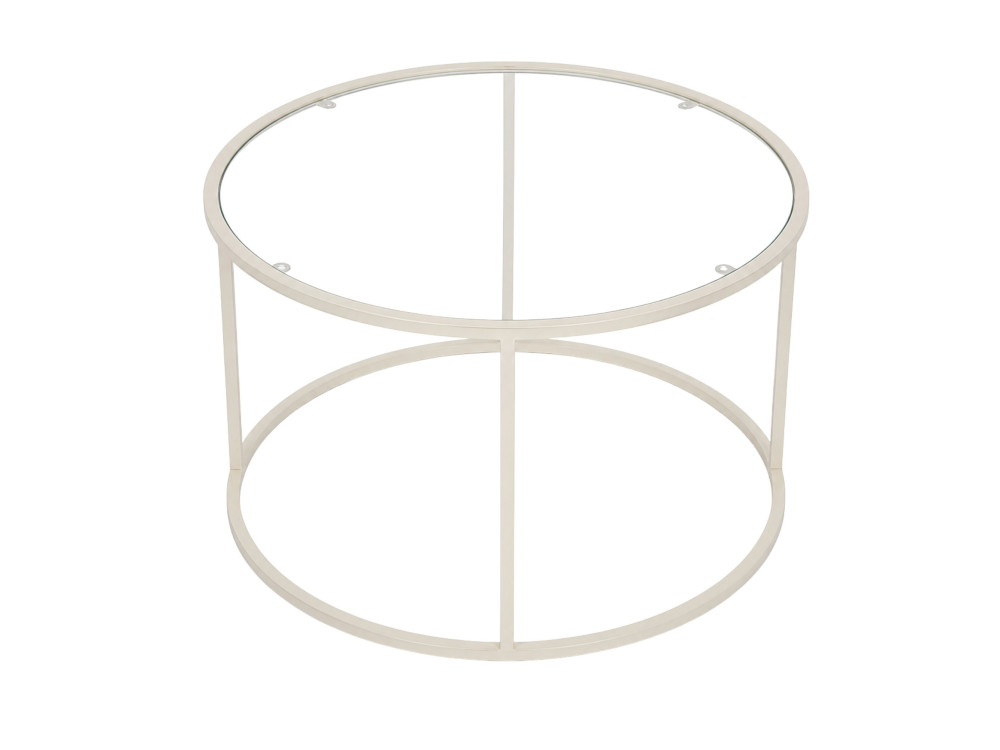 Tavolino in legno "Beige-Trs-80-Nrd-Srk" - 80 x 80 x 43 cm - Beige