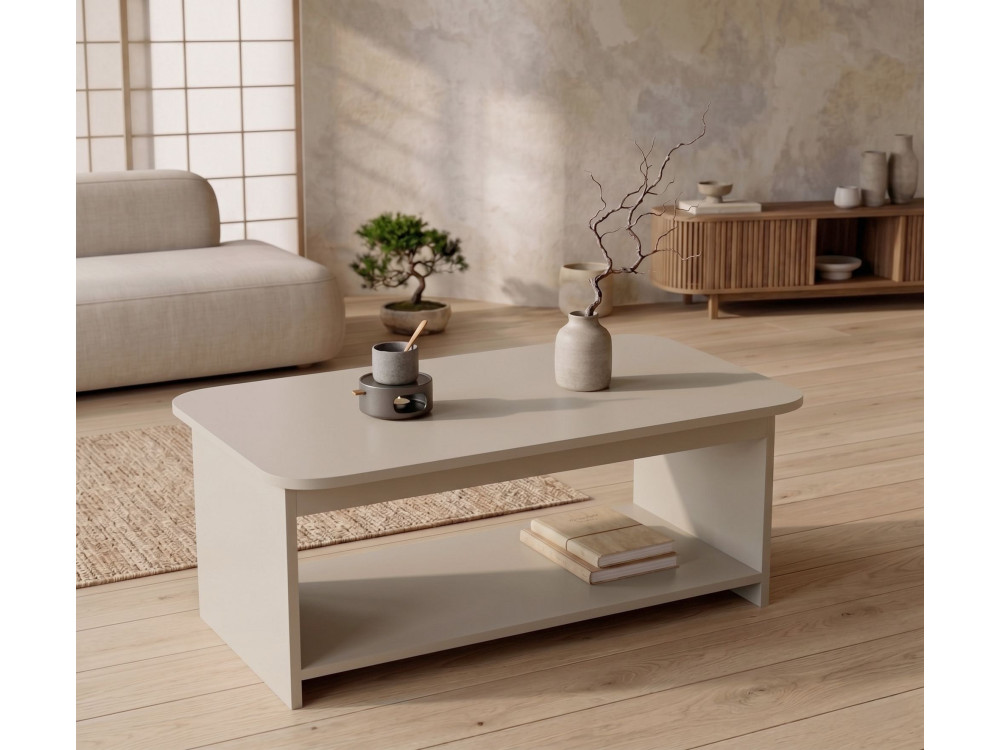 Tavolino in legno "Chb1" - 100 x 50 x 42 cm - Cachemire