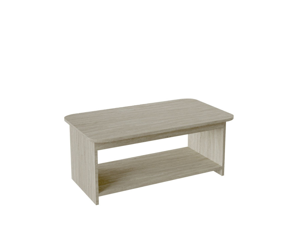Tavolino in legno "Chb1" - 100 x 50 x 42 cm - Travertino