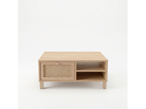Tavolino in legno "Dune" - 90 x 60 x 39 cm - Rovere