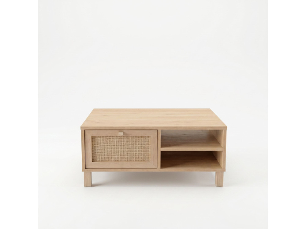 Tavolino in legno "Dune" - 90 x 60 x 39 cm - Rovere