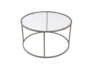 Tavolino in legno "Grey-Trs-80-Nrd-Srk" - 80 x 80 x 43 cm - Grigio