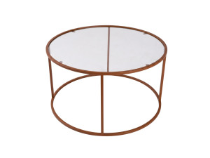 Tavolino in legno "Orange-Trs-80-Nrd-Srk" - 80 x 80 x 43 cm - Arancione