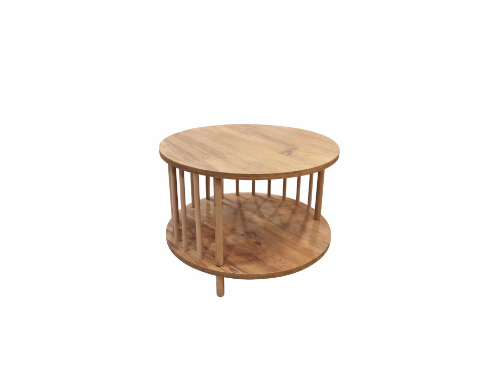 Tavolino in legno "Peka-0108" - 60 x 43 cm - Pino
